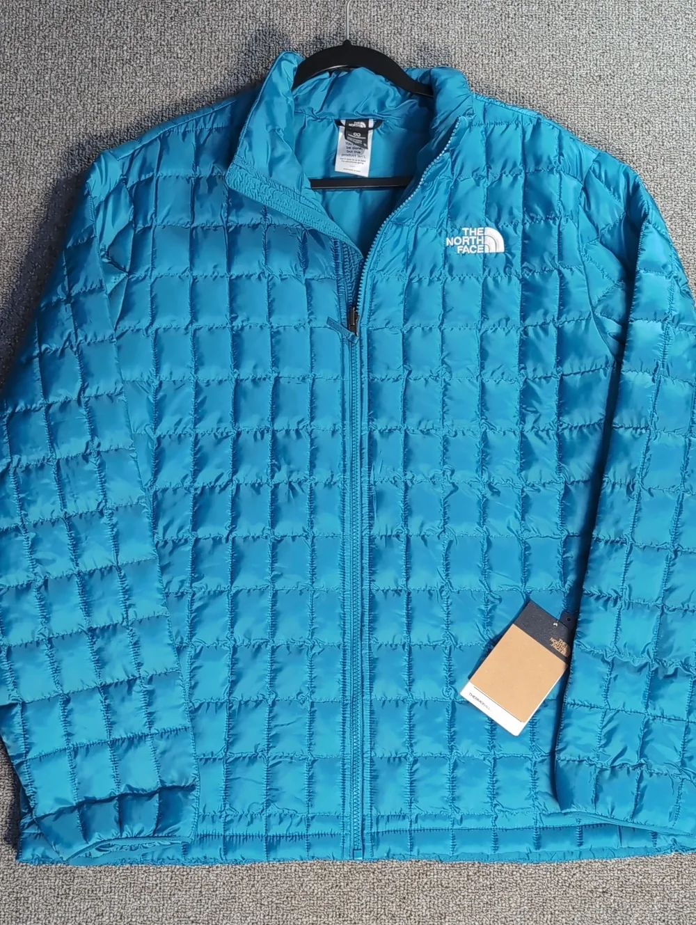 The North Face TNF Thermal Insulation Jacket Digital Steel Blue Sz XL Thermoball